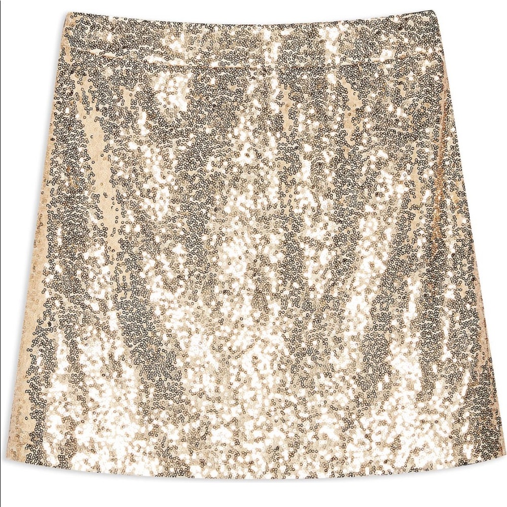 Top shop sequin mini skirt